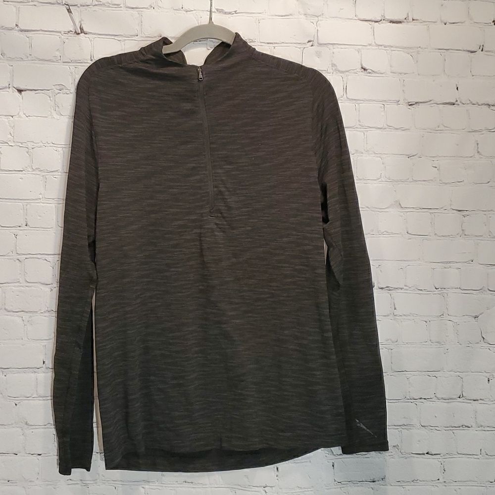 Women’s Long Sleeve Quarter-Zip Top - Charcoal